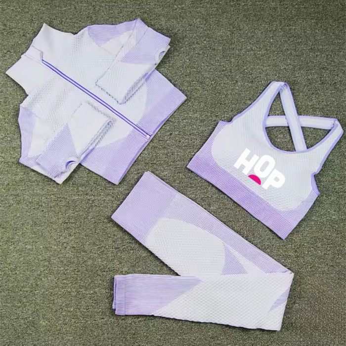 Conjunto HOP de 3 piezas - Morado - Imagen 3